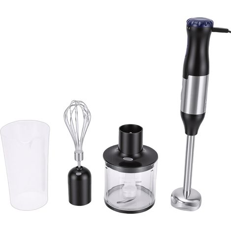 Mixeur plongeant 4 en 1, 20 vitesses, robot culinaire, mixeur plongeant, acier inoxydable, bouton Boost, 500 W, prise européenne 220 V (1/5)