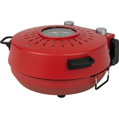 Machine à Pizza 1200W rouge Clatronic PM3787-Rouge
