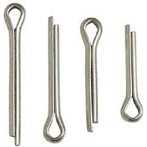 Lot de 24 goupilles de retenue pour poulie fendue BZP 38 mm x 3 mm