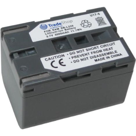 Trade-Shop Camcorder Akku für Samsung SC-D20 SC-D21 SC-D23 SC-D24 SC-D27 SC-D31 SC-D33 SC-D34 SC-D55 SC-D60 SC-D67 SC-D70 SC-D73 SC-D75 SC-D77 ersetzt SB-L70 SB-LS70 SB-L100 SB-L110 SB-LS110