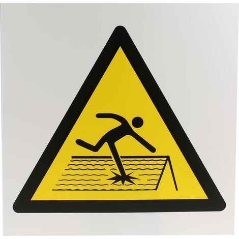 Panneau de danger, avec pictogramme : Toit fragile " " ( Prix pour 1 )