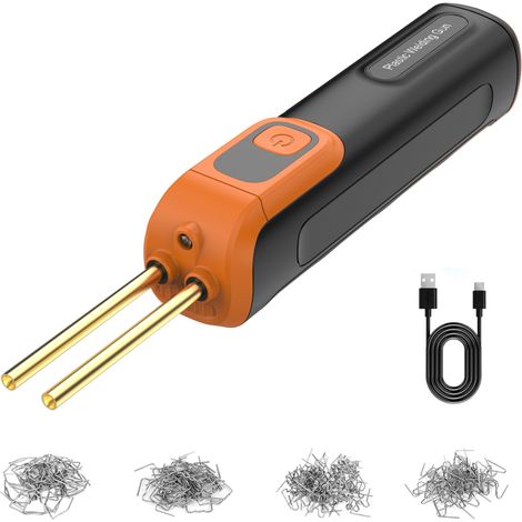 Irovami Poste soudage plastique sans fil noir/orange – 300W, 2500mAh, 200 broches, 3-5s (1/5)