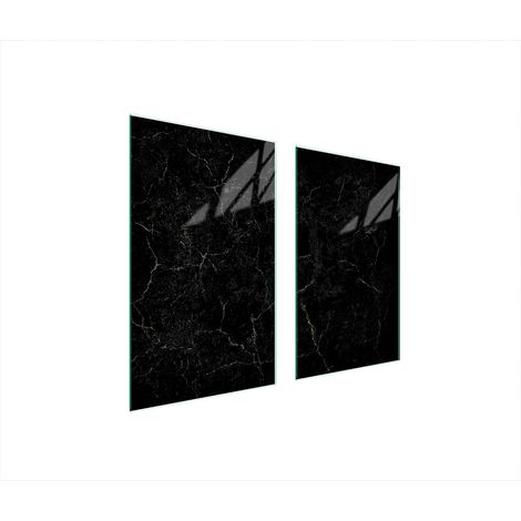 GLASSCHUTZPLATTE FÜR HERD 75x52 MARMOR (1/5)