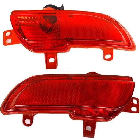 Feu arrière de voiture Feu de pare-choc pour arrière pour voiture, réflecteur feu antibrouillard inversé, pour Peugeot 206 207 2009 2010 2011 2012 2013 2014 6351HA 6350HA(1pair)