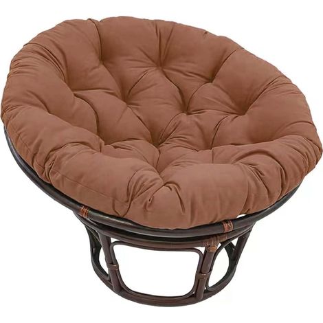 Cuscino rotondo per sedia Papasan, cuscino spesso per sedia sospesa, cuscino spesso per poltrona Papasan, per giardino esterno, balcone e soggiorno, N, 40 40 cm (1/5)
