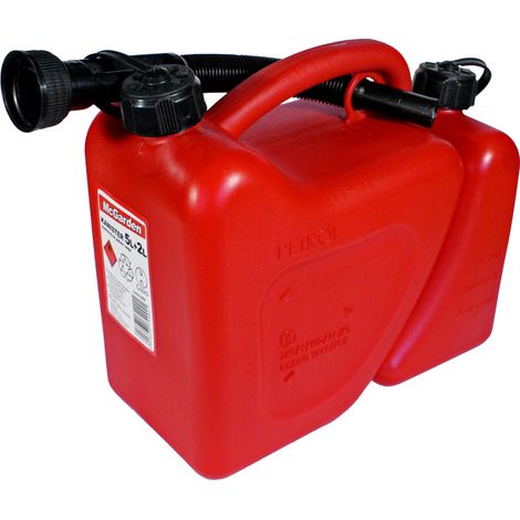 Tanica in plastica per benzina e olio per catene 5L+2L - U-930-0004