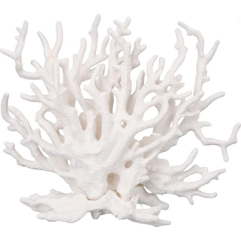 1 Ornements De Récif En Résine Blanche 14x5x12,5cm Décor Réaliste Pour Aquarium Paysage Sous-marin (1/5)