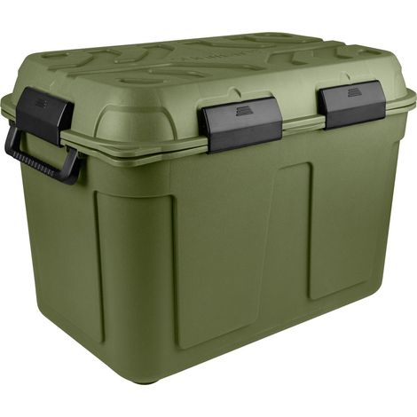 Sunware Aufbewahrungsbox Q-Line Outdoor mit Deckel 79 x 54,5 cm 160 L anthrazit-grün Aufbewahrungsbox (1/3)