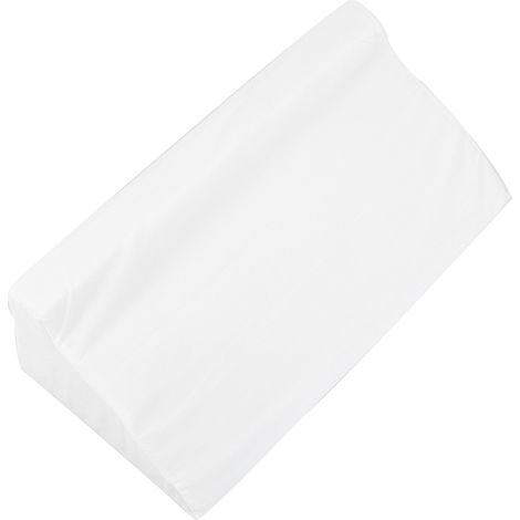 Coussin triangulaire, coussin de retournement en forme de R, coussin anti-escarres, oreiller triangulaire, coussin de soutien latéral, coussin trapézoïdal, blanc (1/5)
