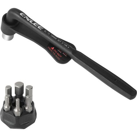 Llave dinamométrica compacta de 3-10 Nm para bicicletas, multifunción con puntas. (1/5)