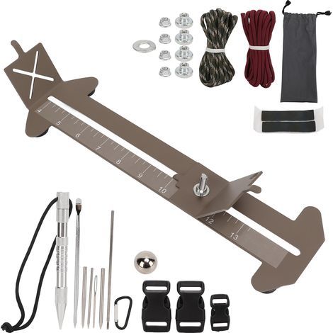 Kit de tressage paracorde avec aiguilles réglable. longueur ajustable. outil de fabrication de bracelets pour noeuds