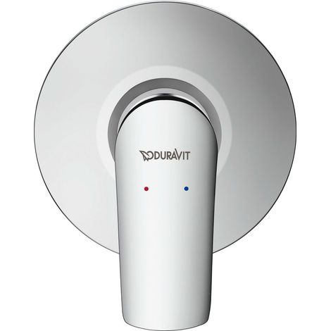 Mezclador de ducha Duravit No.1, empotrado, con cuerpo básico,