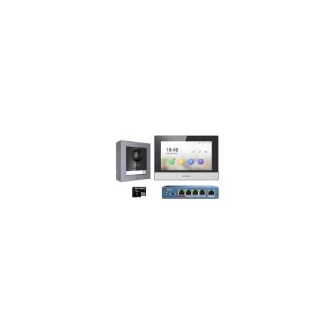Hikvision – Interphone vidéo 7 pouces avec caméra Full HD 2MP – Étanchéité IP65 – Compatible Wi-Fi et PoE – Contrôle via application Hik-Connect (1/5)