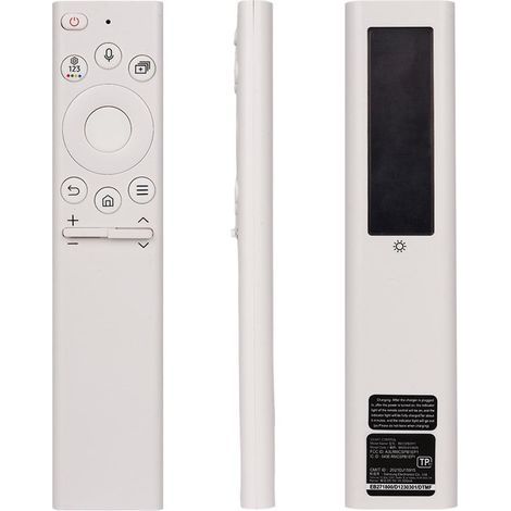 Original Samsung BN59-01391A Fjärrkontroll med Röstsökning App och Solladdning Kompatibel med Samsung TV-apparater 2021 2022 2023 Vit (1/4)
