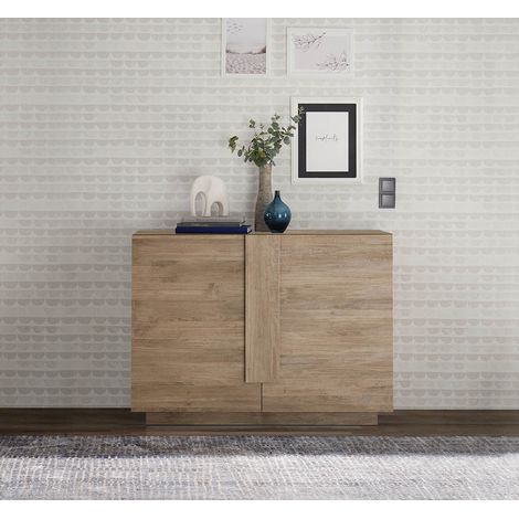 Buffet/bahut contemporain 2 portes chêne mercure Uranus