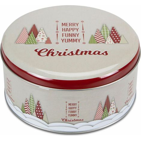 Städter Gebäckdose Yummy Christmas Rund weißblech Bunt 16 cm (1/5)