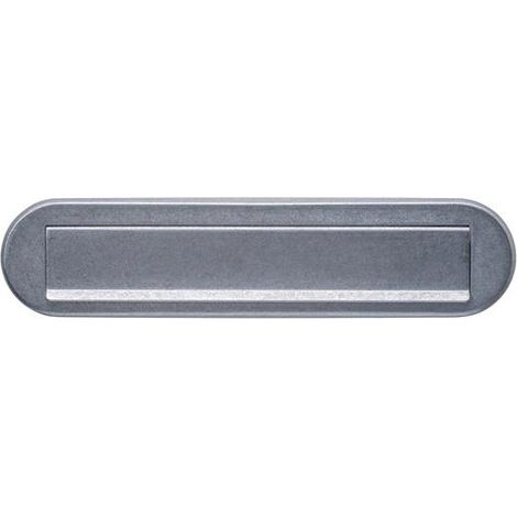 Buzón de acero inoxidable vibrado ovalado 77mm 340mm INTERSTEEL (1/2)