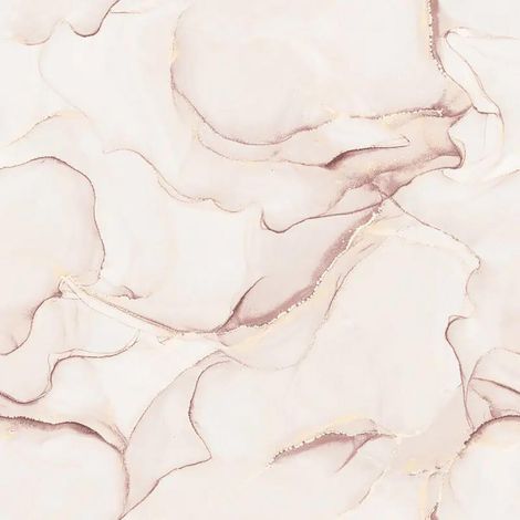 Muriva Elysian Marble Pink Wallpaper Modern Metallic Gold Effect Feature Wall (1/4)