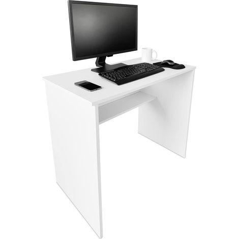 Bureau, Tables d'ordinateur, Couleur, Pratique et Fonctionnelle, Dimensions : 90 cm (Largeur) x 49,5 cm (Profondeur) x 77 cm (Hauteur), Bois, 90 x 49,5 x 77 cm (1/5)