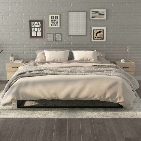 vidaXL Mesitas de noche 2 unidades color roble Sonoma 40x35x47,5 cm (1/5)