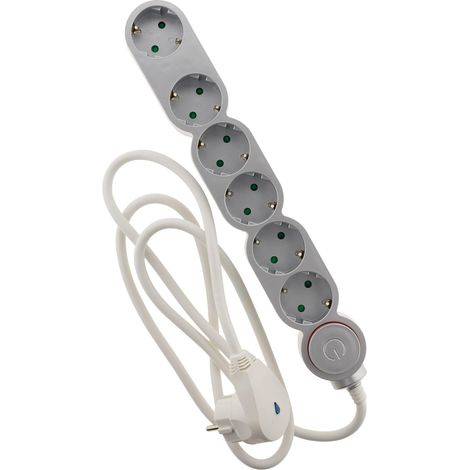 Multiprise Interrupteur 6 Prises Schuko 16 A (1/5)