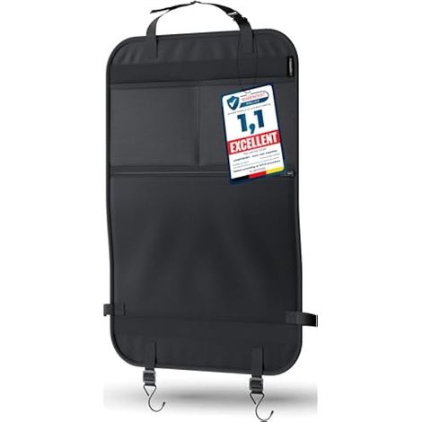 Organisateur de voiture - protecteurs de siège de voiture - kick mats - pour siège auto avec grande poche Protection de dossier de voiture pour enfant - Universel - Organiseur de siège de voiture - P (1/5)