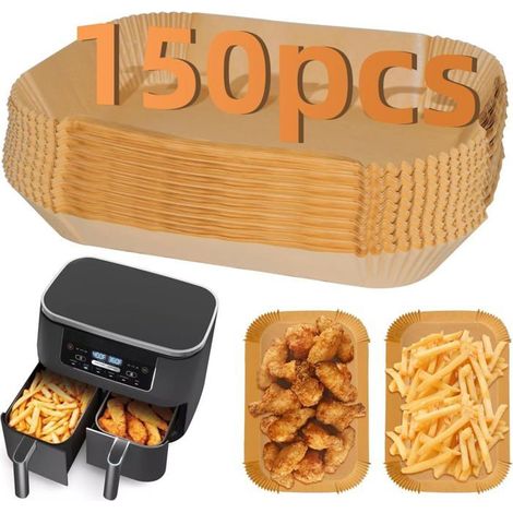 Paquet de 150 Doublures Jetables pour Friteuse à Air Double Zone Compatible Ninja Salter Tower (1/5)