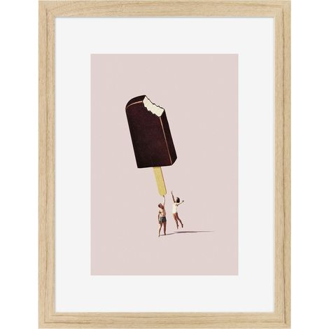 Image encadrée Vintage 30x40 cm recyclable, visuel imprimé sans solvant - fabriqué en France (1/4)