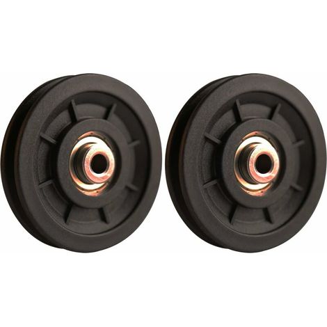 Rodamiento de polea de nailon de 90 mm, polea universal para equipos de gimnasio, puertas de garaje y cables.