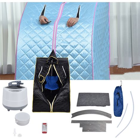 Tragbare Dampfsaunakabine mit 1000 W Leistung für Zuhause, Schwitzkabine und Begasungsgerät mit englischer Fernbedienung (Europäischer Standard AC220-240V) (1/5)