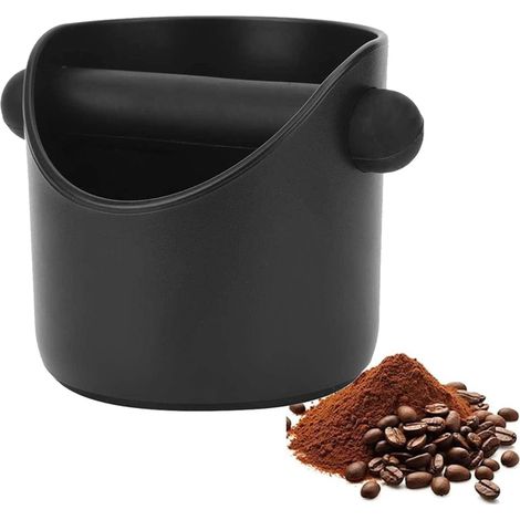 Récipient à marc de café, boîte à marc en ABS, noir (1/5)