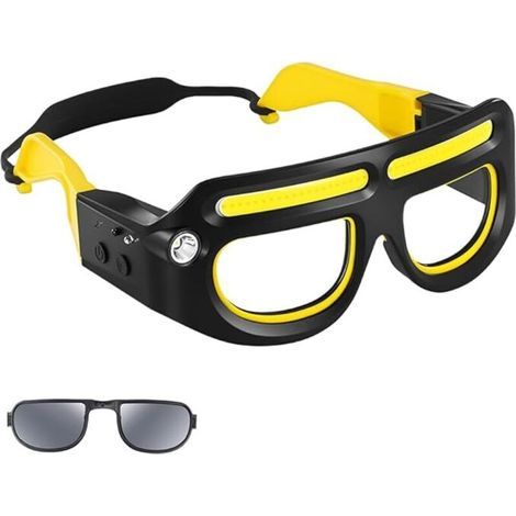 Lampe de lunettes de capteur LED rechargeable, 2025 nouveau phare rechargeable (1/5)