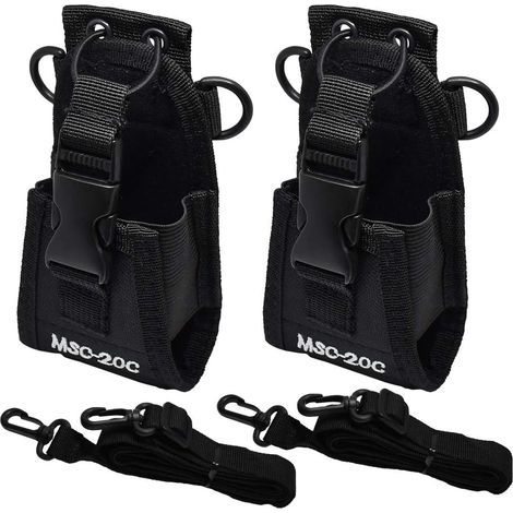 2 Stück universelle Nylon-Funkgerätetasche für multifunktionale Walkie-Talkies, taktische Funkgerätetasche 13,5 x 8 x 4,5 cm für Handy, GPS, Walkie-Talkie (1/4)
