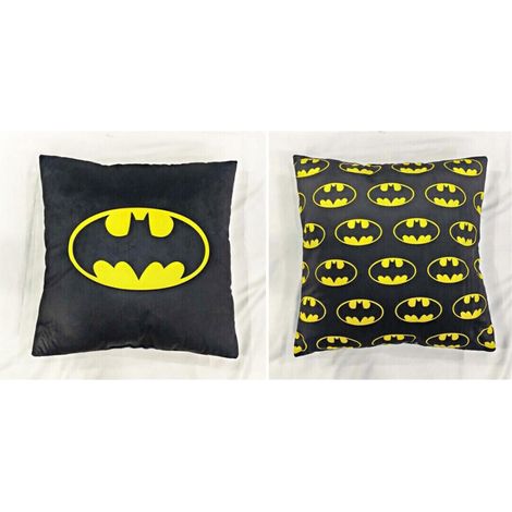 Coussin Batman - Logo Batman Noir et Jaune 40x40 cm (1/2)