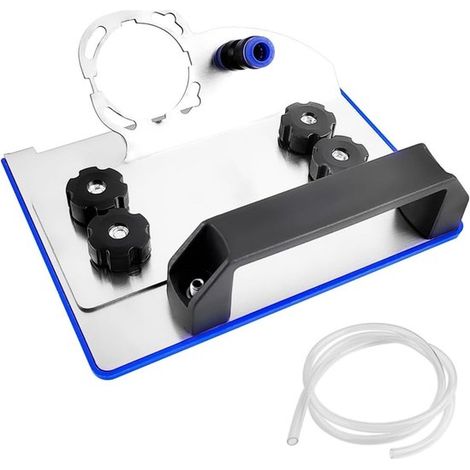 Amoladora angular estándar - Soporte para cortador de azulejos - Corte a 45 grados - Altura ajustable - Modelo 100 - Azul
