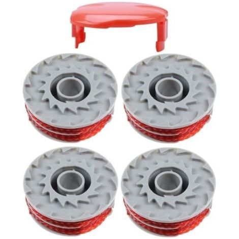Bobine de fil pour Flymo FLY021 Coupe Bordure débroussailleuse Contour 500 XT, Power Trim 500 XT, Mini Trim Contour XT,(4+1pcs) (1/4)