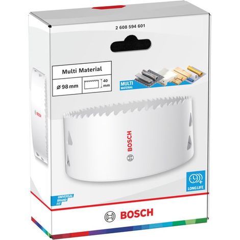 Bosch Lochsäge mit Gewinde Multi Material, 98 x 40 mm