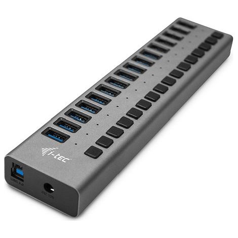 i-tec U3CHARGEHUB16 Caricabatterie per dispositivi mobili Universale Grigio AC Interno (1/2)