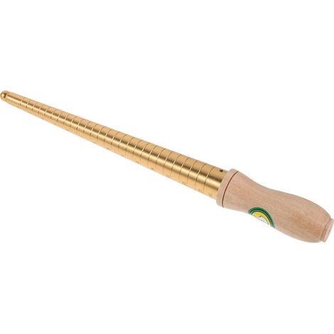 American Ring Size Measuring Tool in Wood and Copper, Precise Measuring Stick for Jewelry Making and Resizing, Sizes 1 to 13 (1/5)