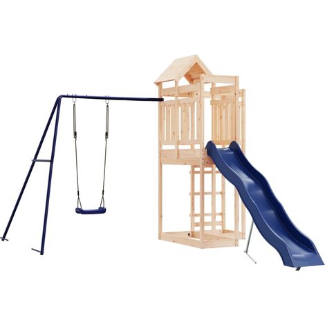 Spielplatz im Freien aus massivem Kiefernholz (1/5)