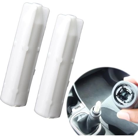 Pommeau de Levier de Vitesse En Cuir Anti-Rouille - Adaptateur Douille Intérieure 2 Pièces 6 Vitesses pour Renault Laguna II 2001-2008