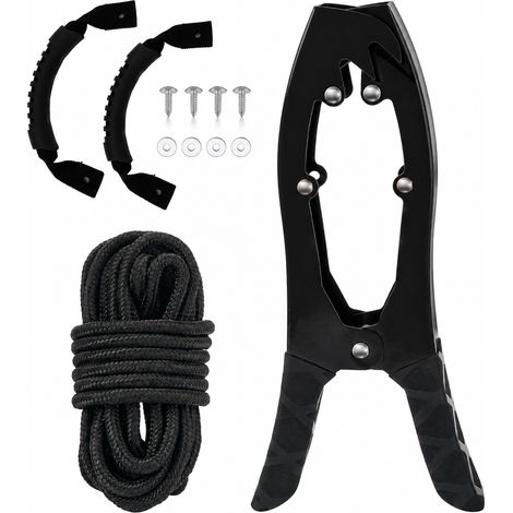 Pinza de Anclaje Kayak Acero Inoxidable 220 mm Negro con Asa (1/5)