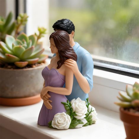 Moule À Bougie En Silicone - Couple Enlacé 3D - Pour Fabrication De Bougies En Cire Résine Savon - Idéal Pour Cadeaux De Saint-Valentin - 1 Pièce (1/4)