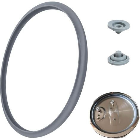 22cm Pressure Cooker Rubber Gasket, 22cm Rubber Minute Casserole Gasket and Cooking Signal Gasket, Compatible with 3/4.5/6.5/8.5L, Easy Installation (1/5)