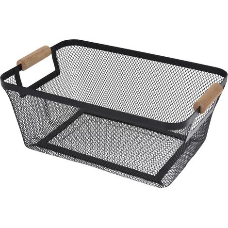Panier storage-solutions 10 litri metallo minimalista nero (1/2)