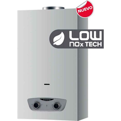 Ariston – Chauffe-eau à gaz méthane à chambre ouverte – Puissance calorifique 21,5kW – Classe énergétique A – Débit minimum 2,5 litres/min (1/5)