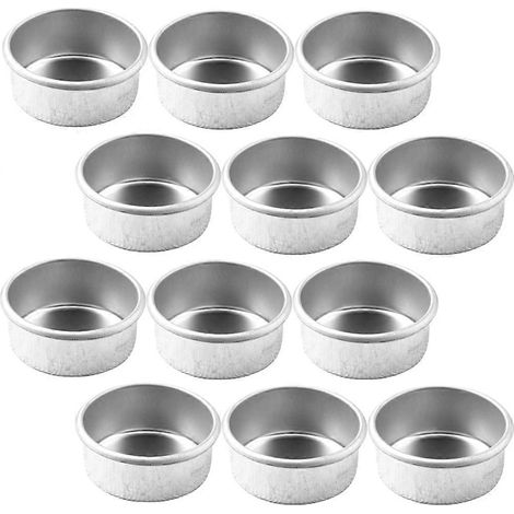 Lot de 12 plateaux à bougies ronds décoratifs de Noël pour table ou bureau, en métal.