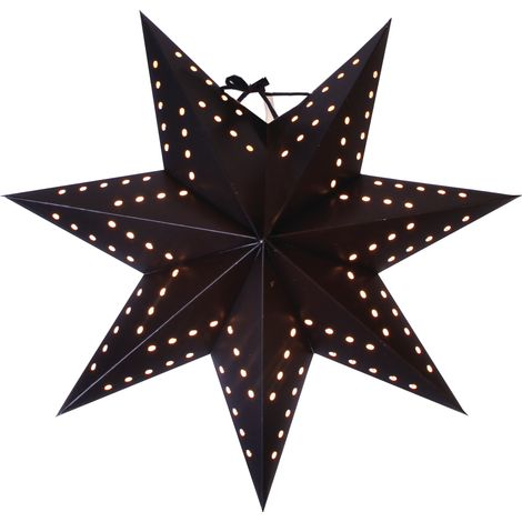 Star Bobo Papierstern, Papier, schwarz