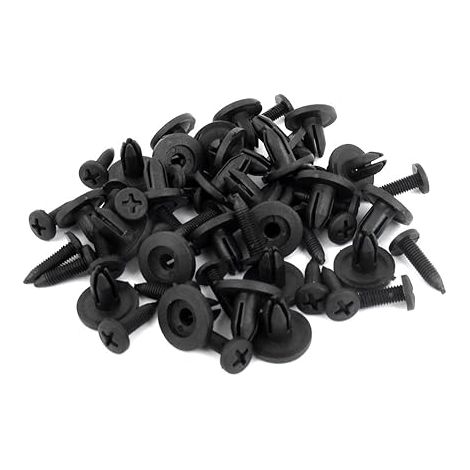 Trou de 6mm Rivet Plastiques Agrafe Pare-boue Pare-chocs de Voiture Clips Tige-Poussoir (1/2)