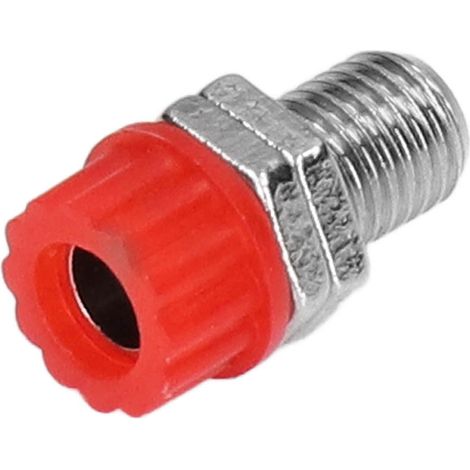 Connecteur électrique 100 pièces 4mm, borne banane femelle à vis pour équipement électronique industriel, rouge (1/5)